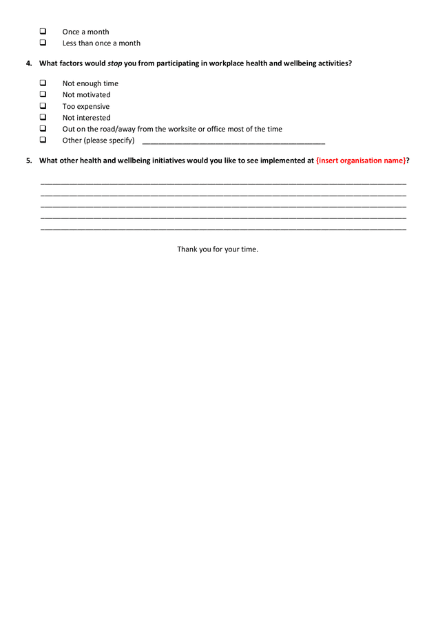 Health and wellbeing survey form in Word and Pdf formats - page 7 of 7