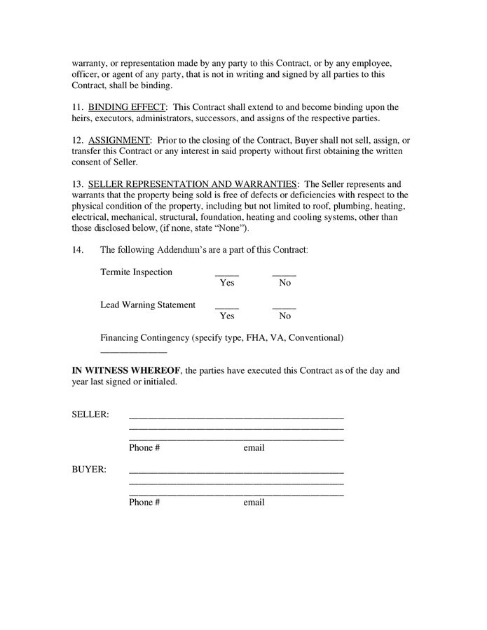 Real estate buy/sell contract template (Kansas) in Word and Pdf formats