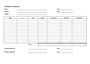 Employee timesheet in Word and Pdf formats
