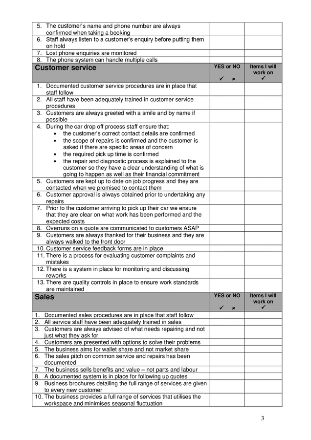 Company strategy checklist template in Word and Pdf formats - page 3 of 7