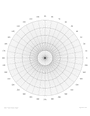 360 degrees polar graph paper in Word and Pdf formats