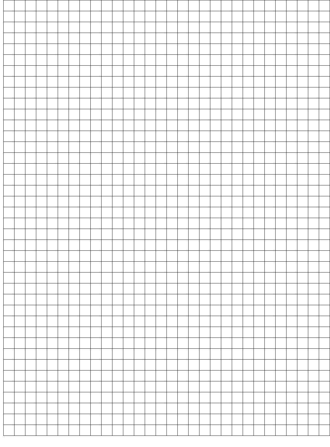 Black grid graph paper in Word and Pdf formats