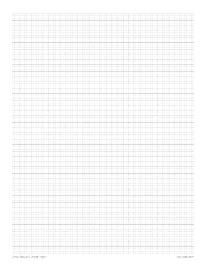 Small boxes graph paper in Word and Pdf formats