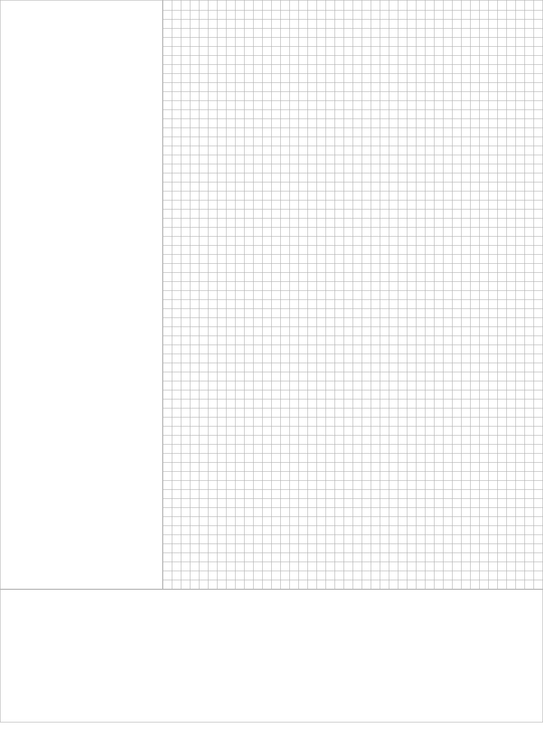 Cornell notes graph paper in Word and Pdf formats