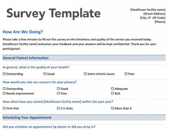 Survey template