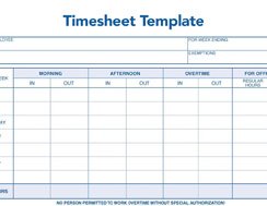 Timesheet template