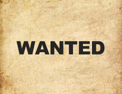 Wanted poster template