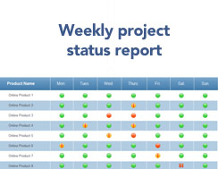Weekly status report